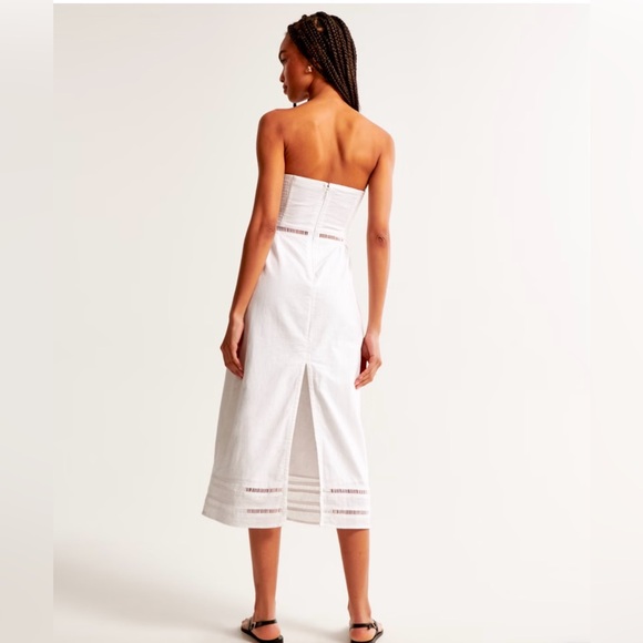 Abercrombie & Fitch White Midi Dress - Picture 2 of 3